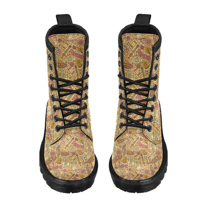 Hippie Print Design LKS305 Women's Boots