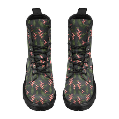 Heliconia Pattern Print Design HL07 Women's Boots