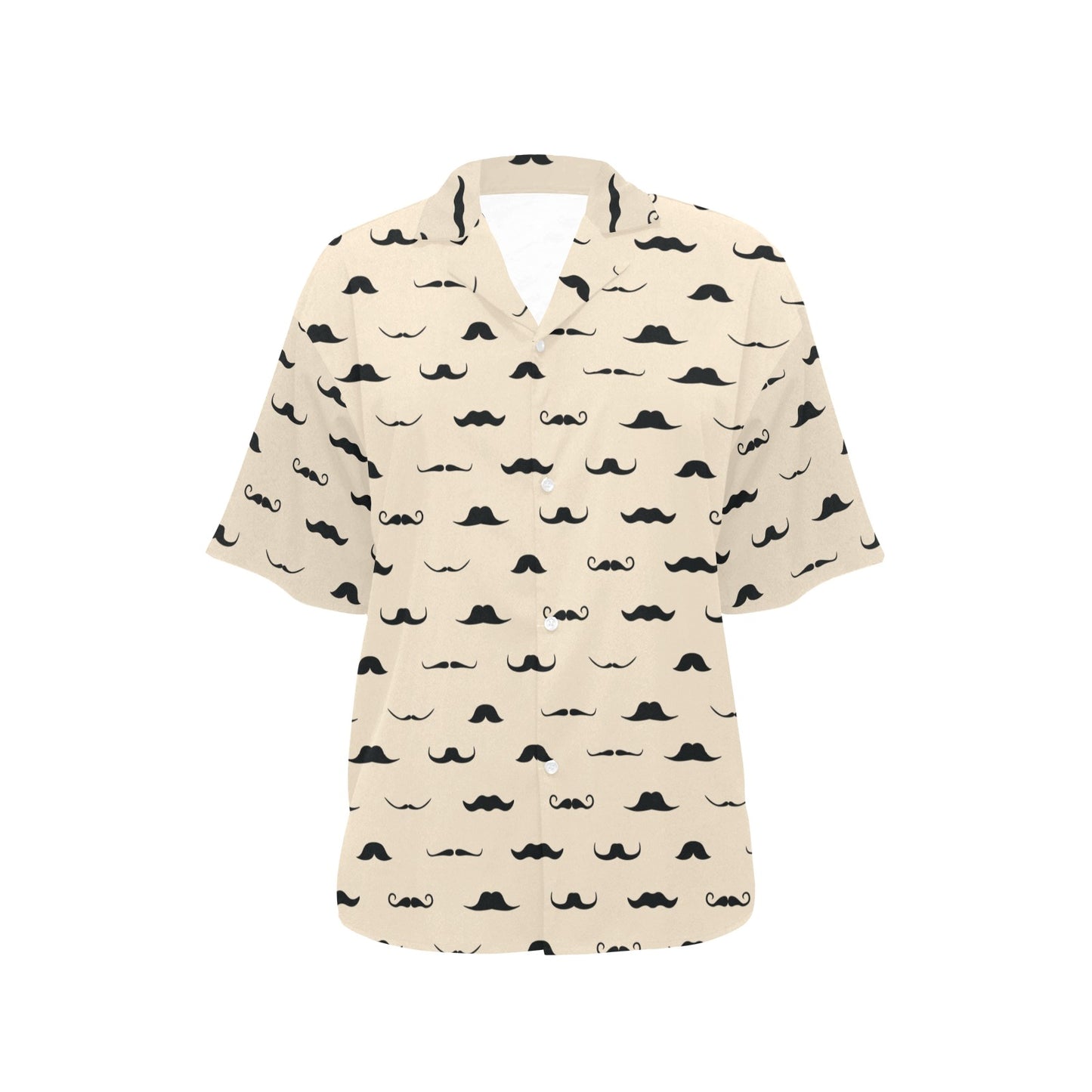 Mustache Pattern Print Design A03 Women's Hawaiian Shirt
