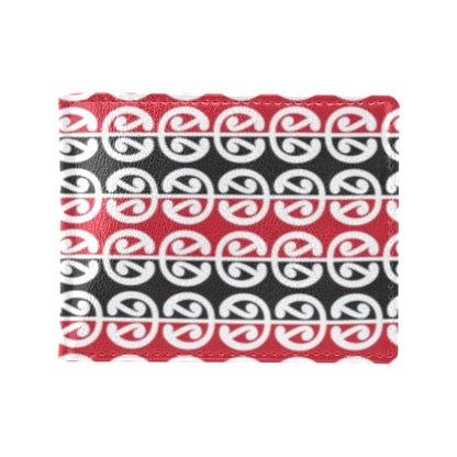 Maori Classic Themed Design Print Men's ID Card Wallet