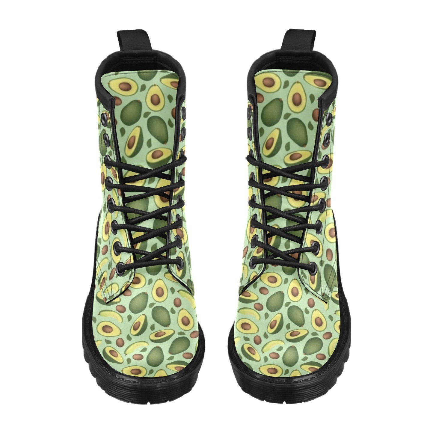 Avocado Pattern Print Design AC01 Women's Boots