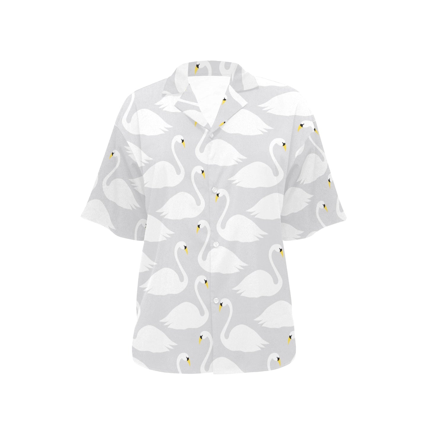 Swan Pattern Print Design 02 Women's Hawaiian Shirt