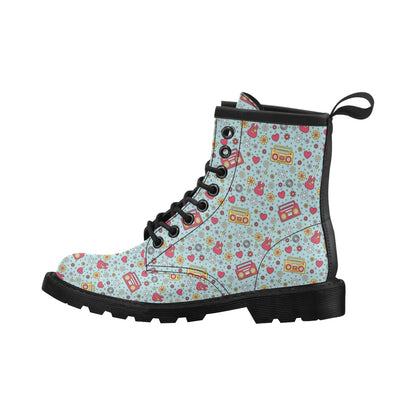Hippie Print Design LKS307 Women's Boots