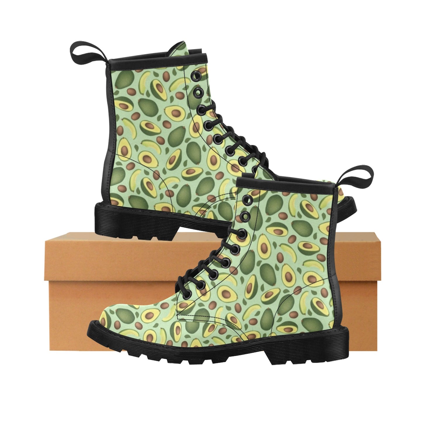 Avocado Pattern Print Design AC01 Women's Boots