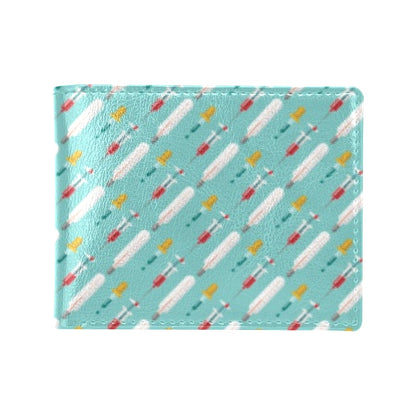 Phlebotomist Medical Print Men's ID Card Wallet