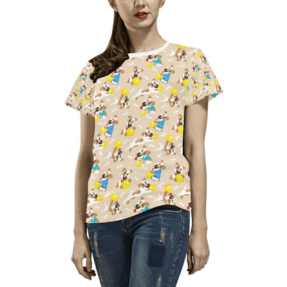 Russell Terriers Cute Print Design LKS304 Women's  T-shirt