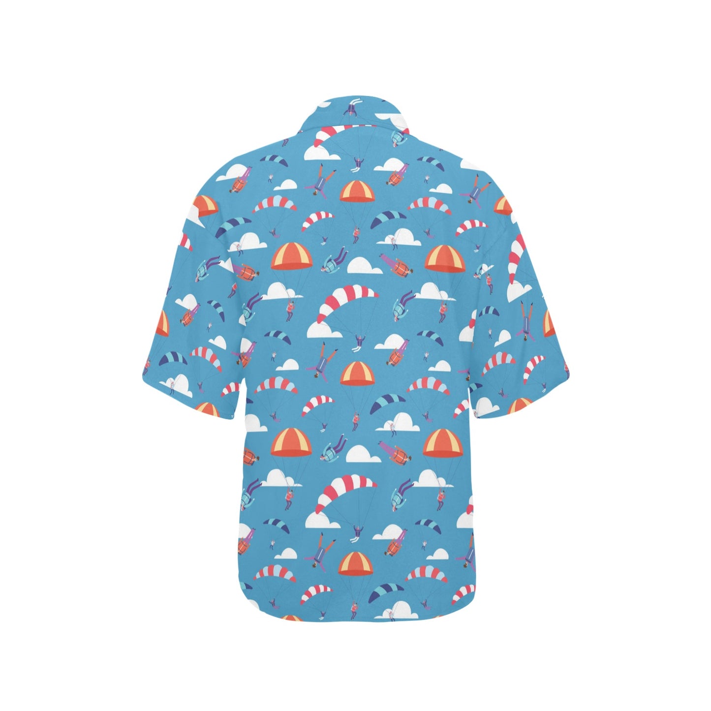 Skydiving Pattern Print Design 03 Women's Hawaiian Shirt