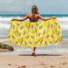 Bee With Honeycomb Print Design LKS302 Beach Towel 32" x 71"