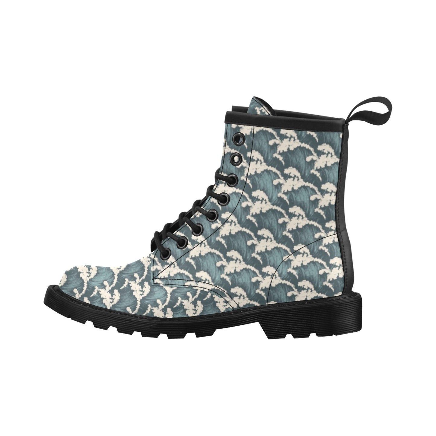 Wave Art Print Women's Boots