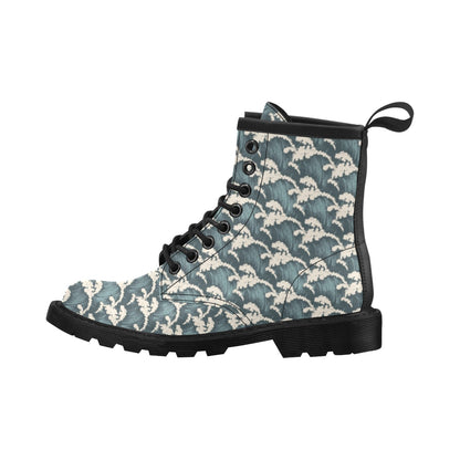 Wave Art Print Women's Boots