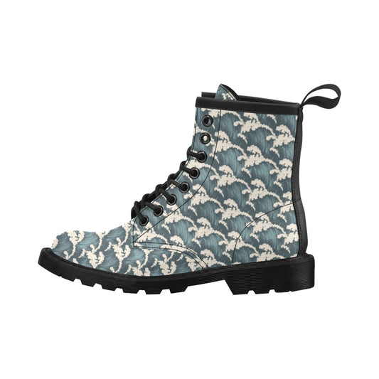 Wave Art Print Women's Boots