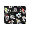 Skull Print Design LKS3013 Men's ID Card Wallet