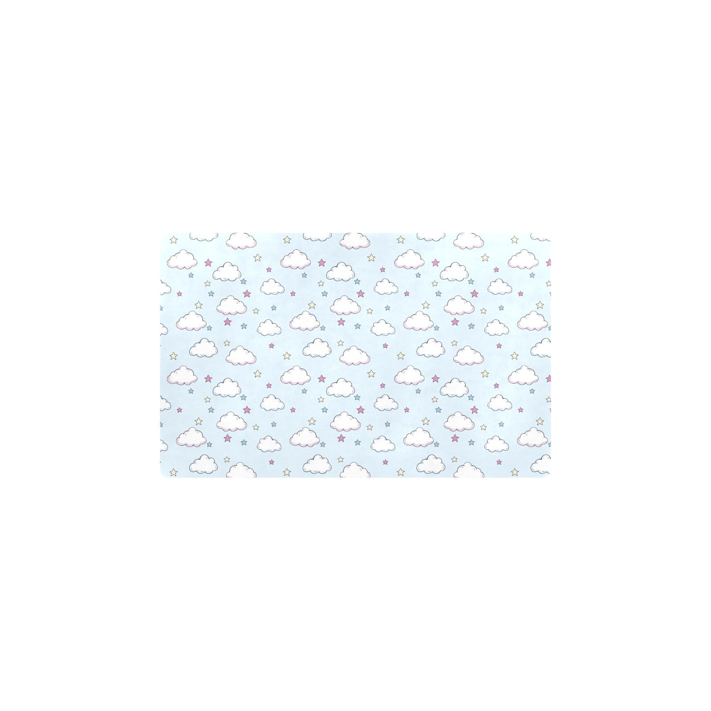 Cloud Pattern Print Design 01 Kitchen Mat