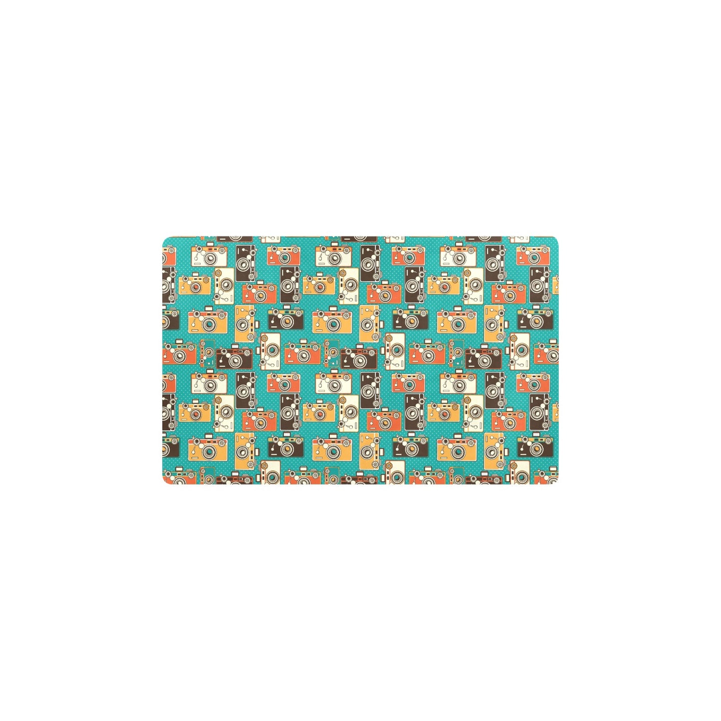 Camera Pattern Print Design 02 Kitchen Mat
