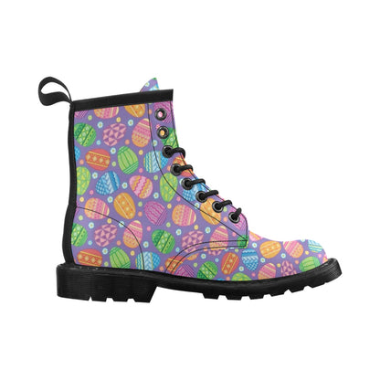 Easter Eggs Pattern Print Design RB010 Women's Boots