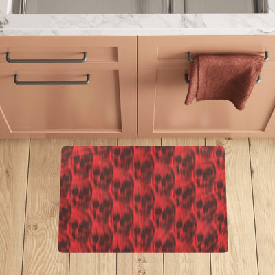 Skull Red Print Design LKS306 Kitchen Mat