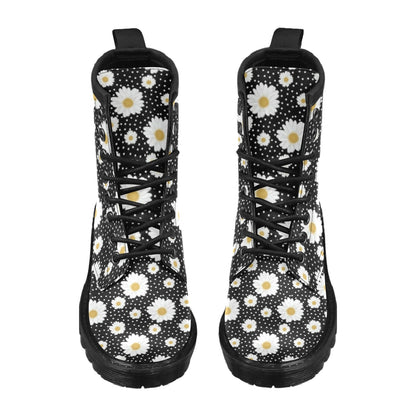 Daisy Pattern Print Design DS02 Women's Boots