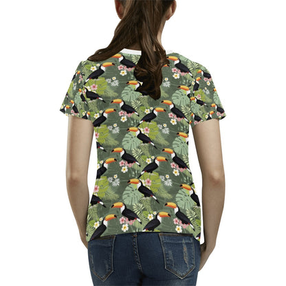Toucan Print Design LKS304 Women's  T-shirt