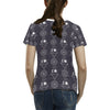 Sun Moon Print Design LKS309 Women's  T-shirt