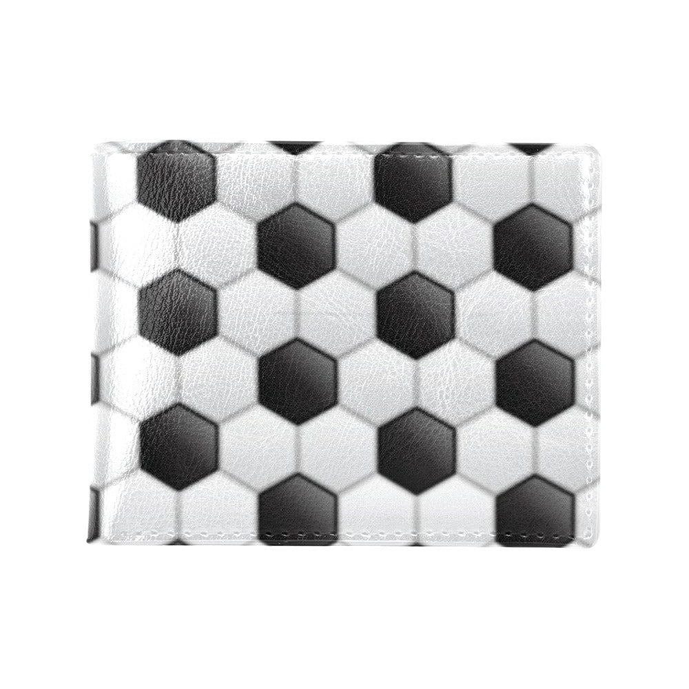 Soccer Ball Texture Print Pattern Men's ID Card Wallet