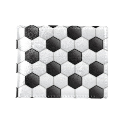 Soccer Ball Texture Print Pattern Men's ID Card Wallet