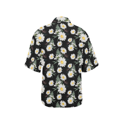 Daisy Pattern Print Design DS07 Women's Hawaiian Shirt