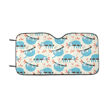 Sloth Print Design LKS3011 Car front Windshield Sun Shade