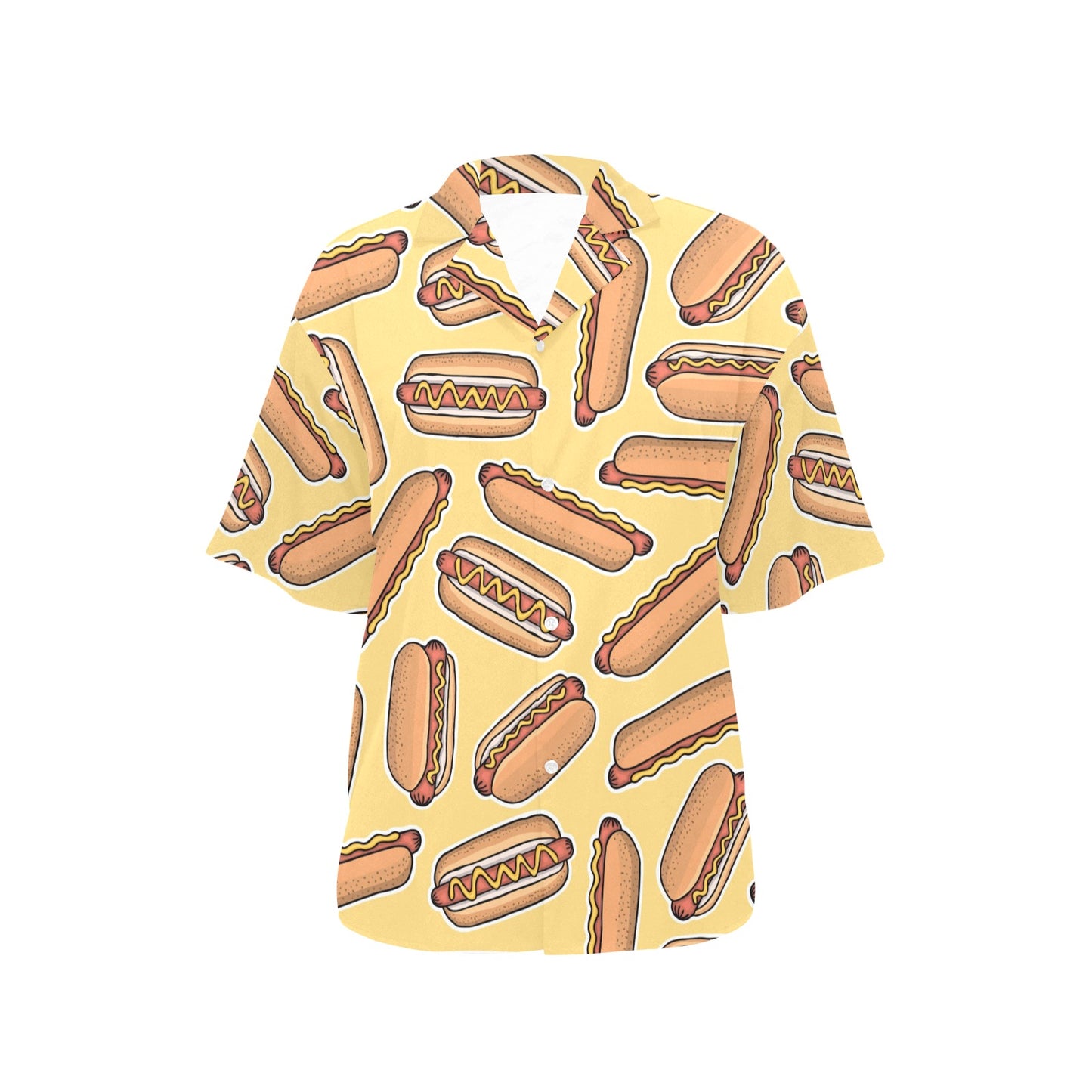 Hot Dog Pattern Print Design 01 Women's Hawaiian Shirt