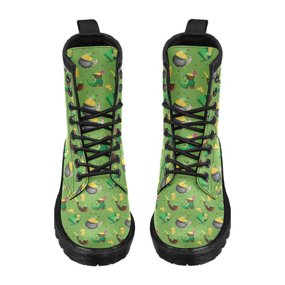 Shamrock Saint Patrick's Day Print Design LKS306 Women's Boots