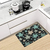 Sea Turtle Stamp Pattern Kitchen Mat