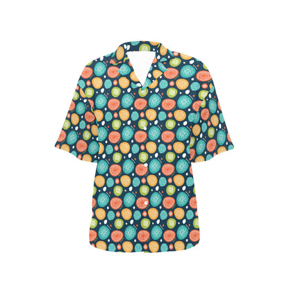 Swedish Themed Design Women's Hawaiian Shirt