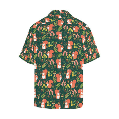 Squirrel Print Design LKS302 Men's Hawaiian Shirt