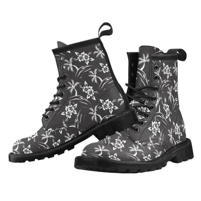 Palm Tree Pattern Print Design PT02 Women's Boots