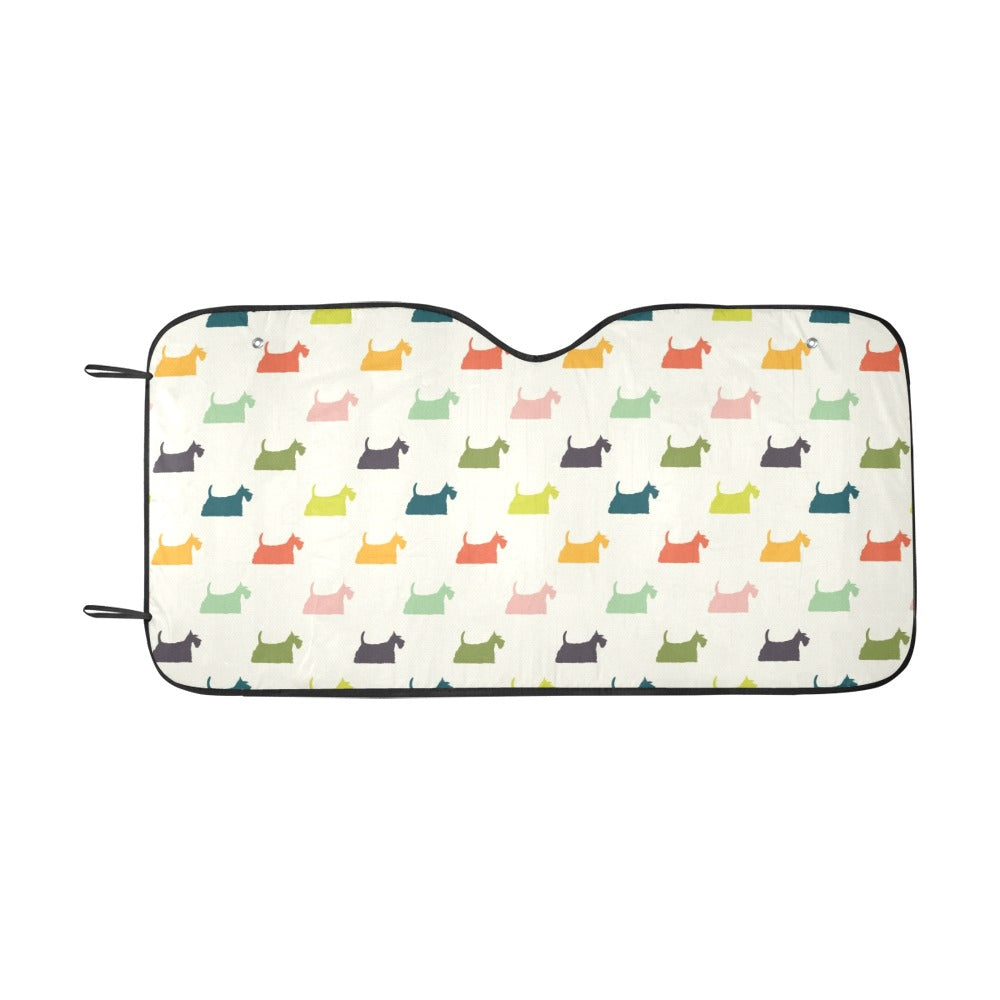 Scottish Terriers Print Design LKS305 Car front Windshield Sun Shade