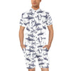 Great White Shark Pattern Print Design 02 Men's Romper