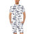 Great White Shark Pattern Print Design 02 Men's Romper