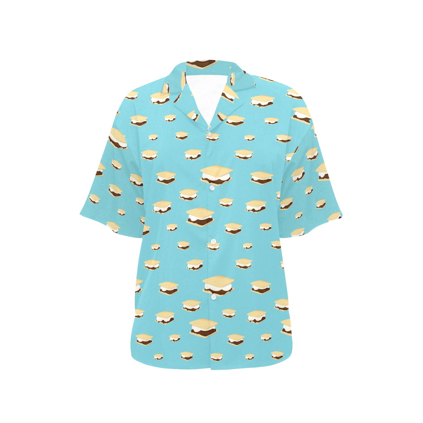 S_Mores Print Design LKS302 Women's Hawaiian Shirt