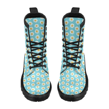 Daisy Pattern Print Design DS03 Women's Boots