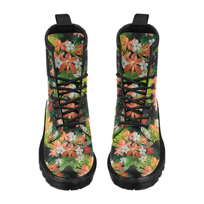 Amaryllis Pattern Print Design AL07 Women's Boots