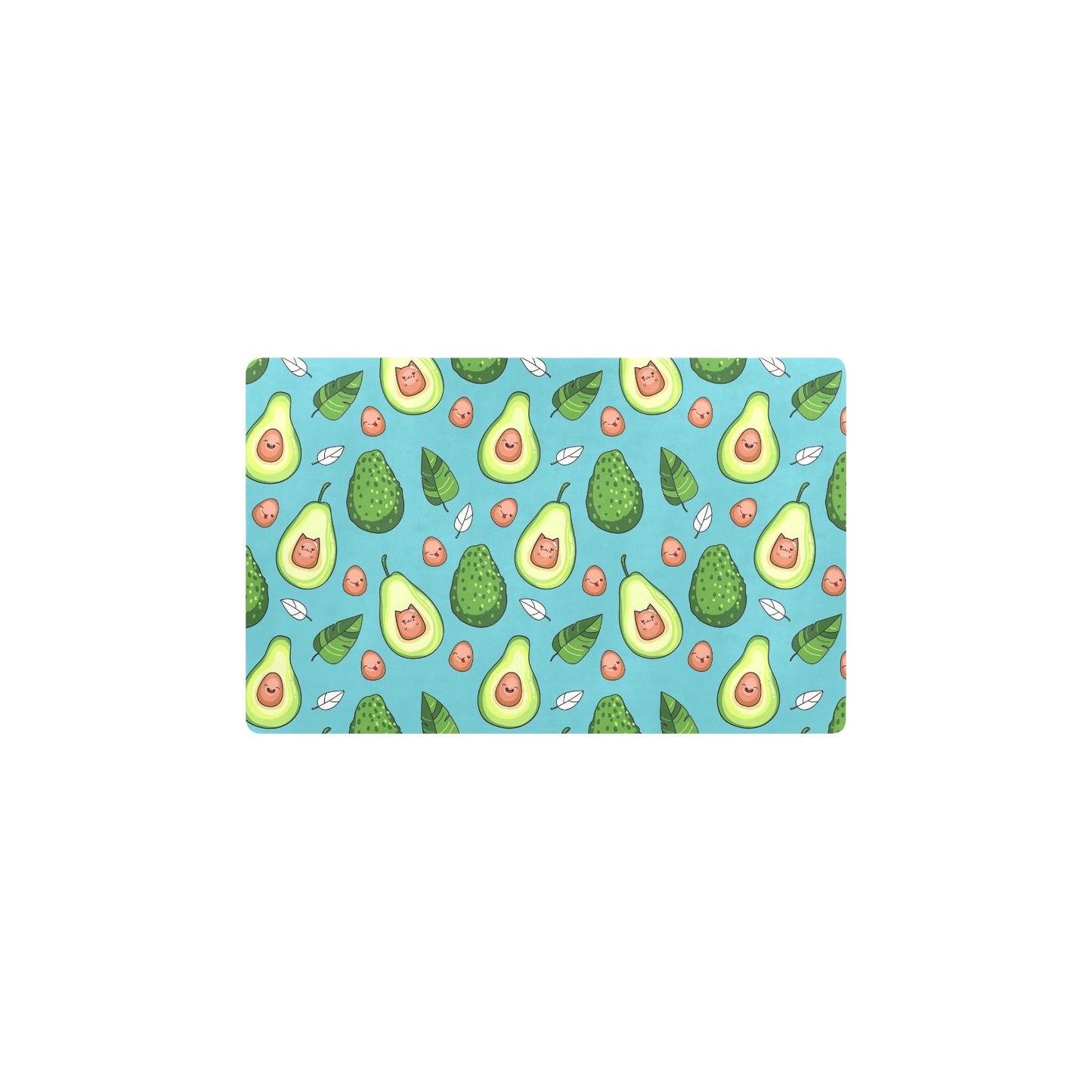 Avocado Pattern Print Design AC05 Kitchen Mat