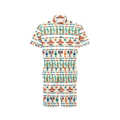 Maracas Mexican Pattern Print Design 01 Men's Romper