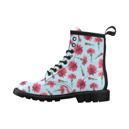 Carnations Pattern Print Design CN01 Women's Boots