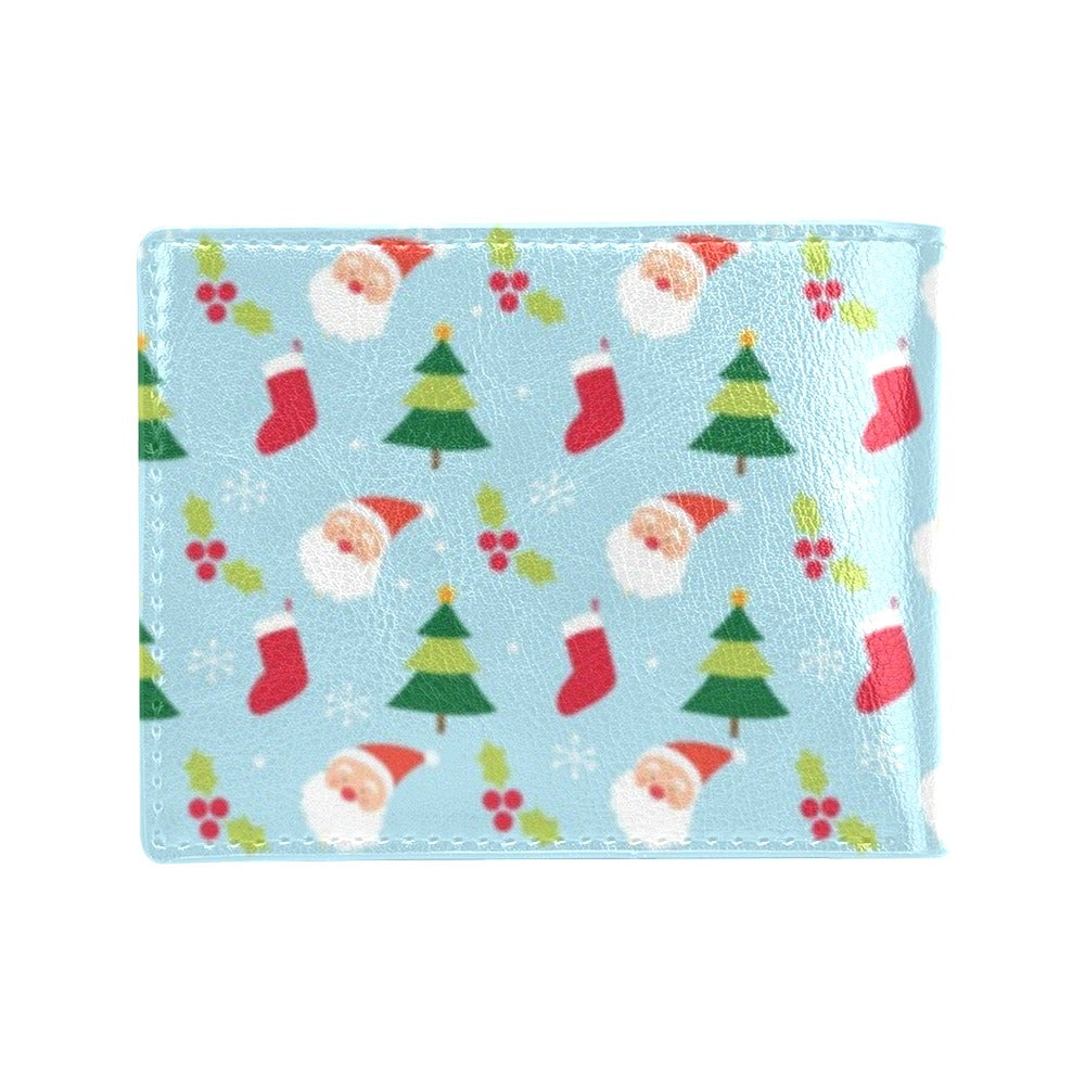 Santa Themed Print Design LKS301 Men's ID Card Wallet