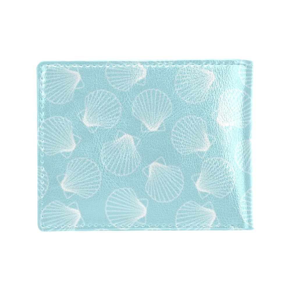 Seashell Print Design LKS3010 Men's ID Card Wallet