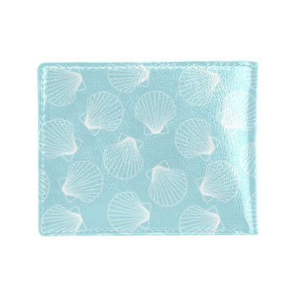 Seashell Print Design LKS3010 Men's ID Card Wallet