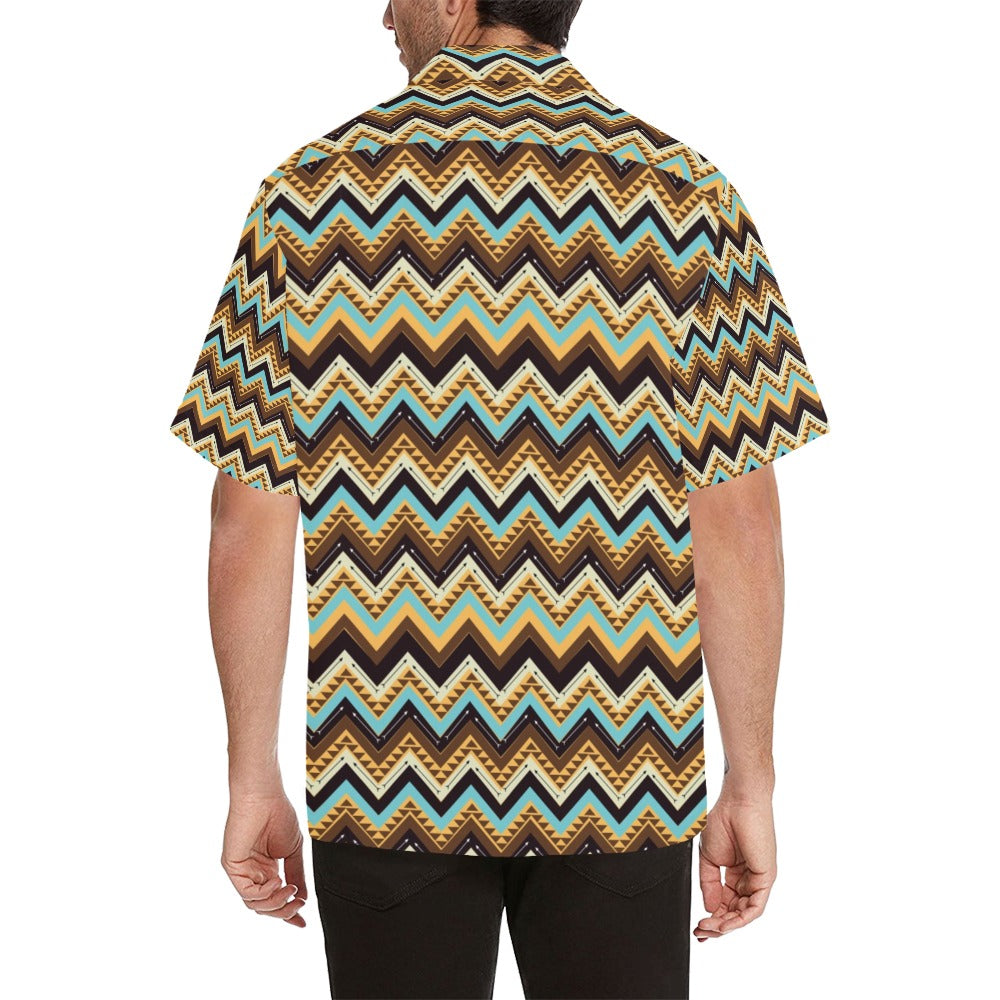 Southwest Pattern Print Design LKS301 Men's Hawaiian Shirt