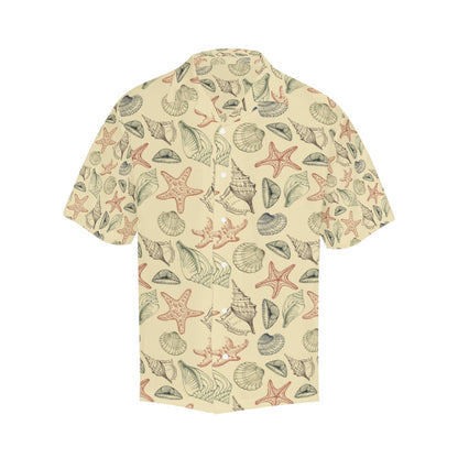 Seashell Print Design LKS305 Men's Hawaiian Shirt