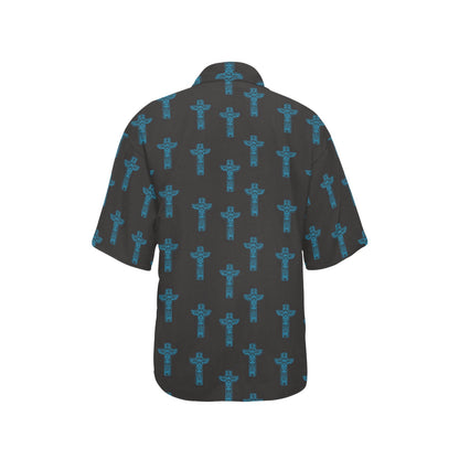 Totem Print Design LKS304 Women's Hawaiian Shirt