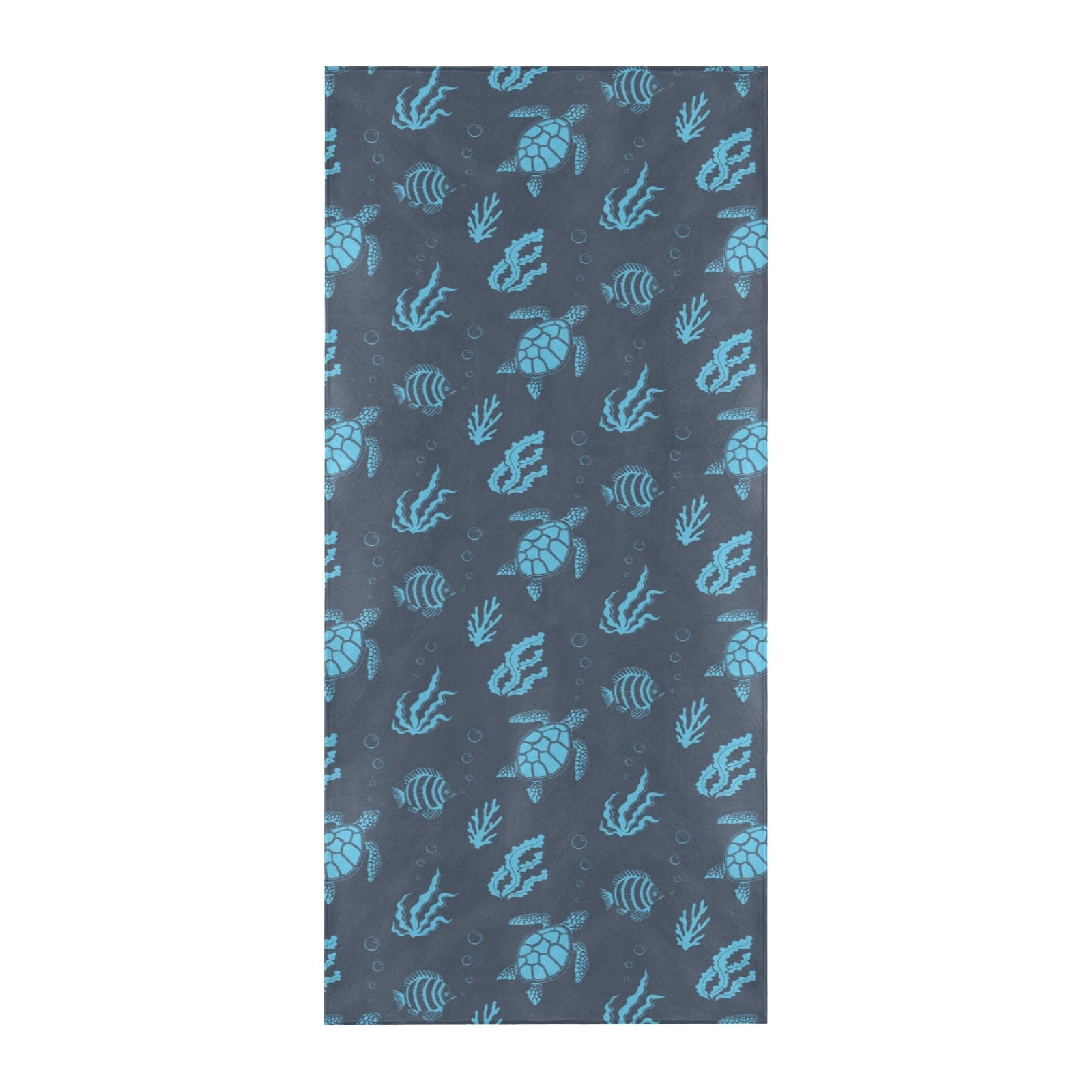 Sea Turtle Print Design LKS307 Beach Towel 32" x 71"