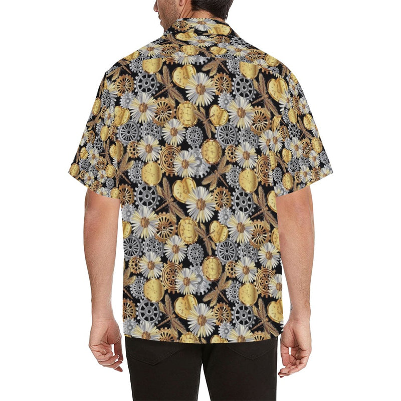 Steampunk Dragonfly Print Design LKS302 Men's Hawaiian Shirt